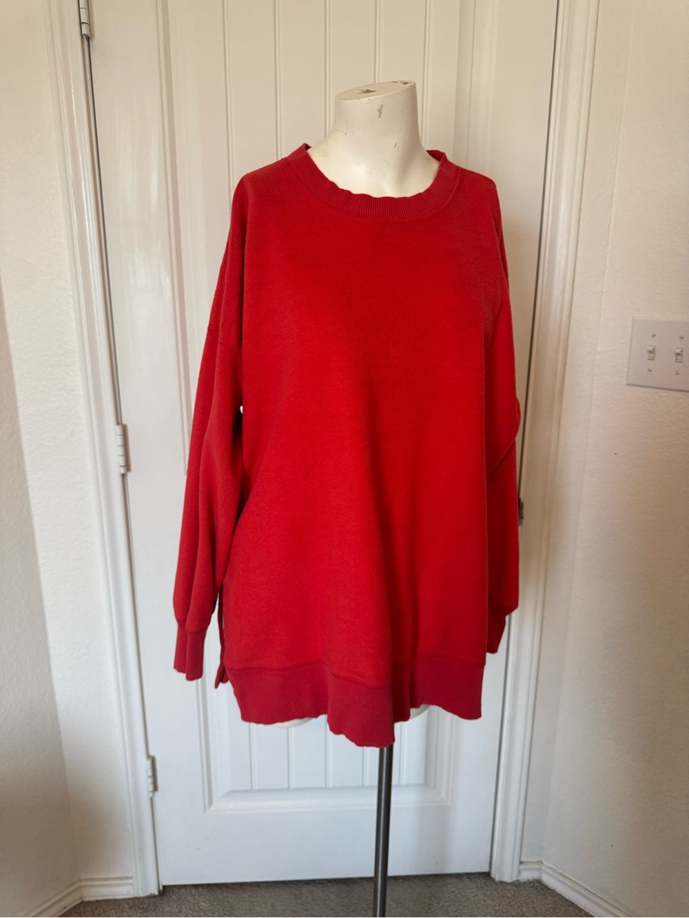 aerie Bright Red Crewneck Sweatshirt